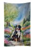 Bernese Mountain Dog Spring Path Kitchen Towel Dish Cloths Guest Hand Towel Decorative Bathroom Towel for Face,Tea, Dishcloth, Kitchen and Bath