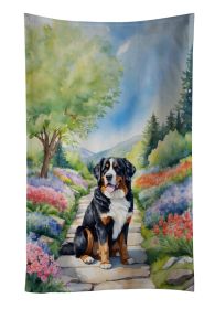 Bernese Mountain Dog Spring Path Kitchen Towel Dish Cloths Guest Hand Towel Decorative Bathroom Towel for Face,Tea, Dishcloth, Kitchen and Bath