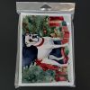 White Boxer Christmas Greeting Cards Pack of 8 Blank Cards with Envelopes Whimsical A7 Size 5x7 Blank Note Cards