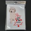 Doodle Cream #3 so Loved Greeting Cards Pack of 8 Blank Cards with Envelopes Whimsical A7 Size 5x7 Blank Note Cards