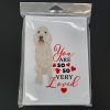Doodle Cream #5 so Loved Greeting Cards Pack of 8 Blank Cards with Envelopes Whimsical A7 Size 5x7 Blank Note Cards