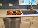Chocolate Labrador Retriever Fall Dish Drying Mat Absorbent Dish Drying Mat Pad for Kitchen Counter Dish Drainer Mat for Countertop, 14 x 21"