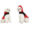 Dog Raincoat with Hood and Leash Hole, Adjustable Belly Strap, Reflective Strips